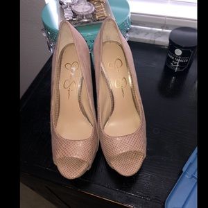 Jessica Simpson Peep toe heels
